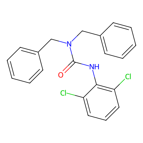 1,1-Dibenzyl-3-(2,6-dichlorophenyl)urea structure