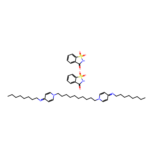Octenidine Saccharin structure