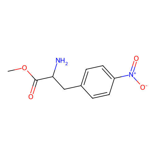 Methyl 2-amino-3-(4-nitrophenyl)propanoate structure