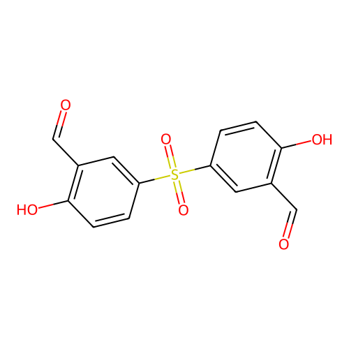 3,3'-Sulfonylbis(6-hydroxybenzaldehyde) structure