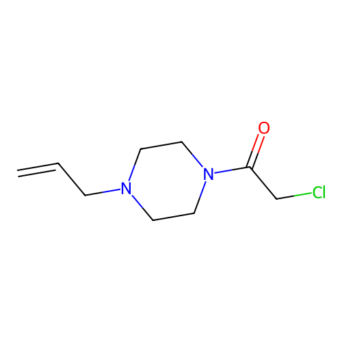 2-Chloro-1-(4-prop-2-enylpiperazin-1-yl)ethanone structure