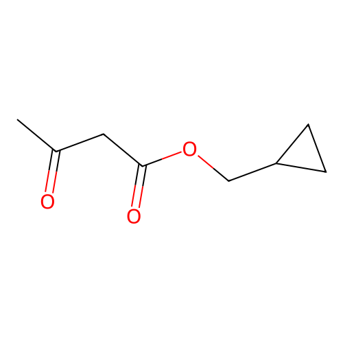 Cyclopropylmethyl 3-oxobutanoate structure