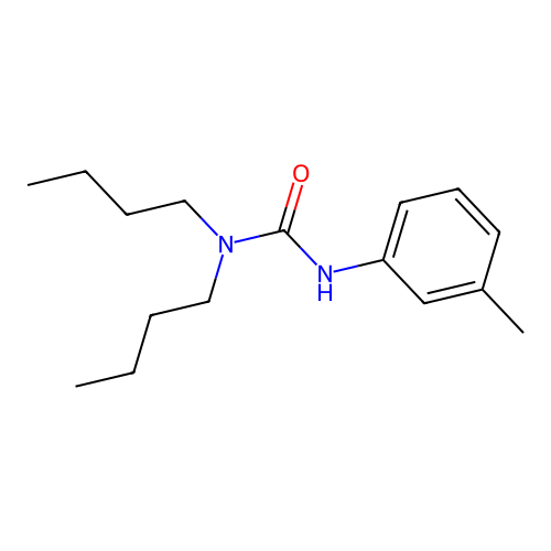 1,1-Dibutyl-3-(3-methylphenyl)urea structure