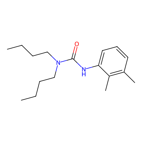 1,1-Dibutyl-3-(2,3-xylyl)urea structure