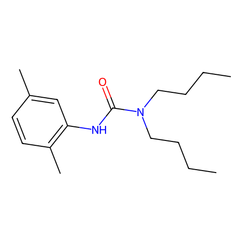 1,1-Dibutyl-3-(2,5-xylyl)urea structure