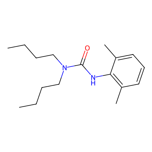 1,1-Dibutyl-3-(2,6-xylyl)urea structure