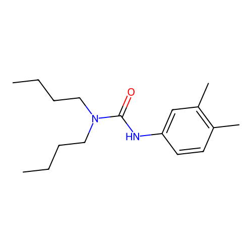 1,1-Dibutyl-3-(3,4-dimethylphenyl)urea structure