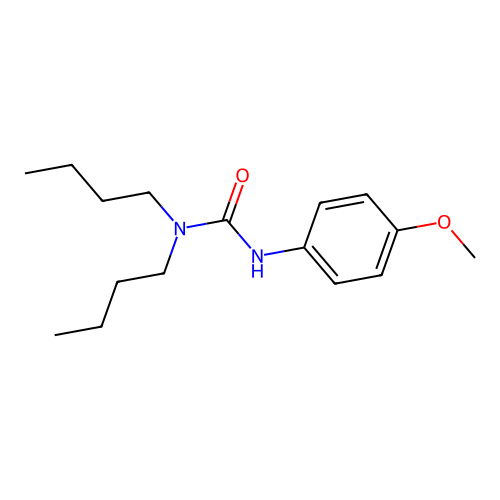 1,1-Dibutyl-3-(4-methoxyphenyl)urea structure
