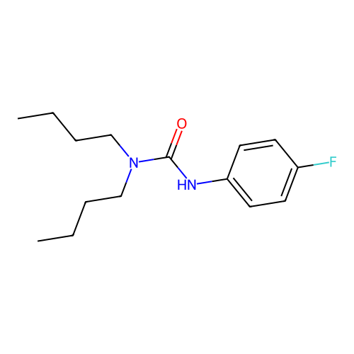 1,1-Dibutyl-3-(4-fluorophenyl)urea structure