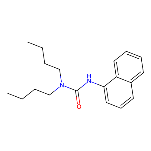 Urea, N,N-dibutyl-N'-1-naphthalenyl- structure