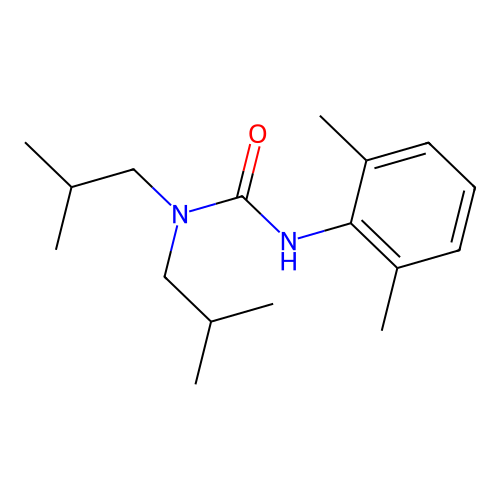 1,1-Diisobutyl-3-(2,6-xylyl)urea structure