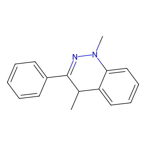 1,4-dimethyl-3-phenyl-4H-cinnoline structure