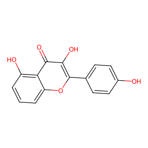 3,5-Dihydroxy-2-(4-hydroxyphenyl)chromen-4-one structure