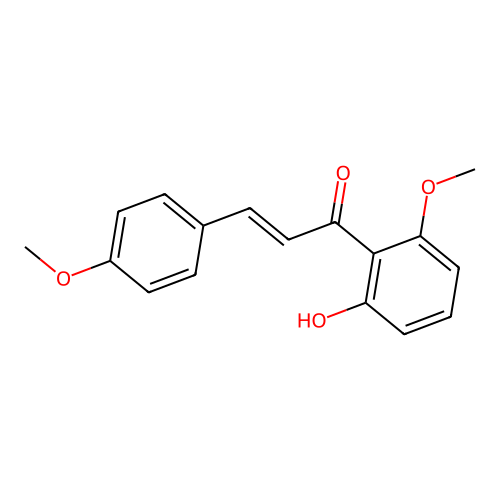 2-Propen-1-one, 1-(2-hydroxy-6-methoxyphenyl)-3-(4-methoxyphenyl)- structure