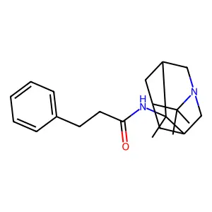 Benzenepropanamide, N-(4,8,8-trimethyl-1-azatricyclo(3.3.1.1(sup 3,7))dec-4-yl)- structure