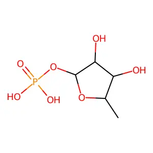 5-脱氧核糖-1-磷酸酯 structure