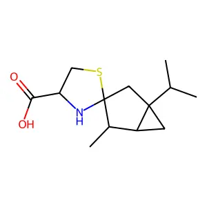 ((+)-Thujane)-3-spiro-2'-thiazolidine-4'-oic acid structure