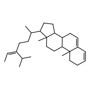 Stigmasta-3,5,24(28)-triene structure