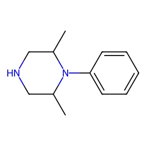 2,6-Dimethyl-1-phenylpiperazine structure