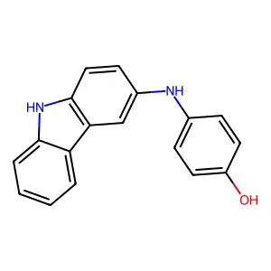 Phenol, 4-(9H-carbazol-3-ylamino)- structure