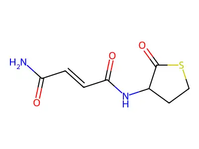 (Z)-N'-(2-氧代硫杂环戊烷-3-基)丁-2-烯二酰胺 structure