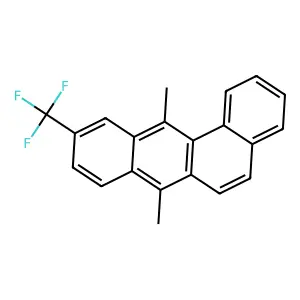 Benz(a)anthracene, 7,12-dimethyl-10-(trifluoromethyl)- structure