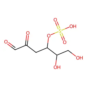 3-Deoxy-D-erythro-hexos-2-ulose 4-(hydrogen sulfate) structure