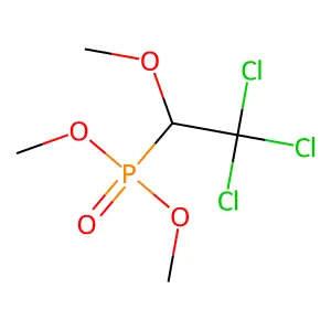 Dimethyl (2,2,2-trichloro-1-methoxyethyl)phosphonate structure