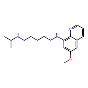 N1-(6-Methoxy-8-quinolinyl)-N5-(1-methylethyl)-1,5-pentanediamine structure
