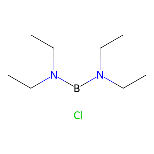 Boranediamine, 1-chloro-N,N,N',N'-tetraethyl- structure