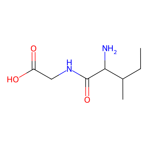 Isoleucylglycine structure