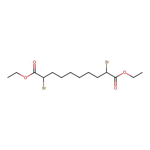 Diethyl 2,9-dibromodecanedioate structure