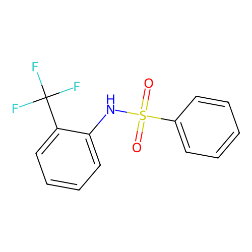 N-[2-(trifluoromethyl)phenyl]benzenesulfonamide structure