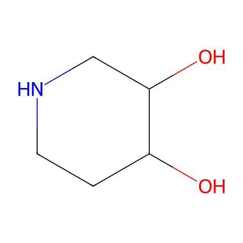 Piperidine-3,4-diol structure