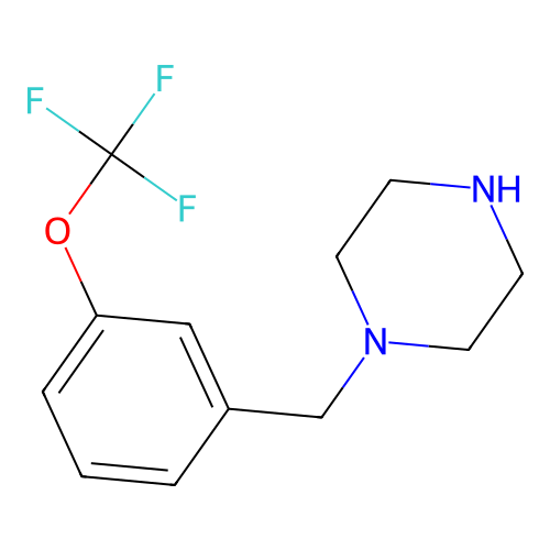 1-[3-(Trifluoromethoxy)benzyl]piperazine structure