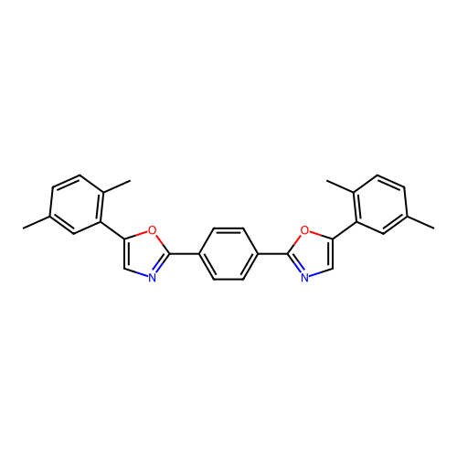 Oxazole, 2,2'-(1,4-phenylene)bis[5-(2,5-dimethylphenyl)- structure