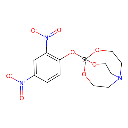 2,8,9-Trioxa-5-aza-1-silabicyclo(3.3.3)undecane, 1-(2,4-dinitrophenoxy)- structure