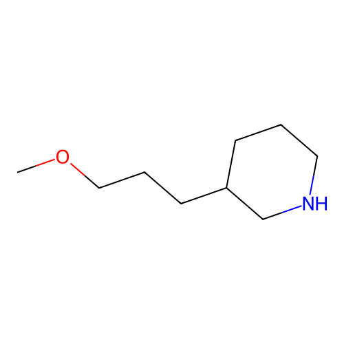 3-(3-Methoxypropyl)piperidine structure