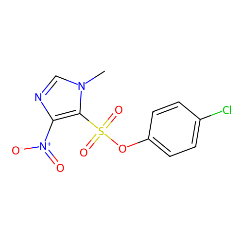 4-Chlorophenyl 1-methyl-4-nitro-1h-imidazole-5-sulfonate structure