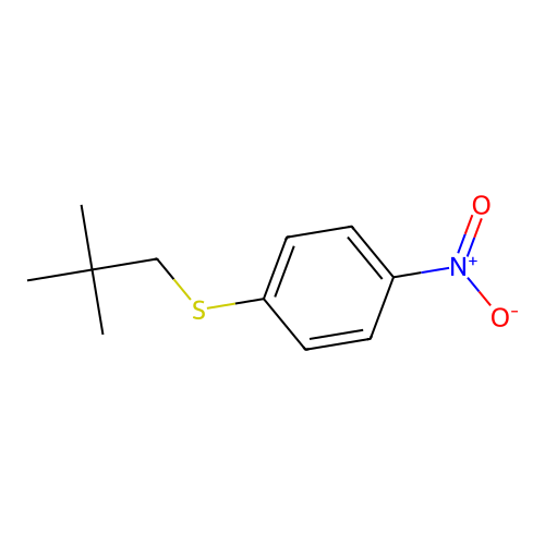 1-[(2,2-Dimethylpropyl)sulfanyl]-4-nitrobenzene structure
