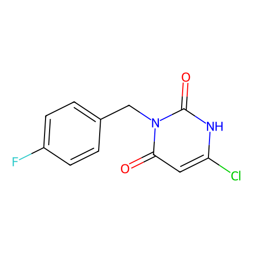 6-Chloro-3-[(4-fluorophenyl)methyl]-1,2,3,4-tetrahydropyrimidine-2,4-dione structure