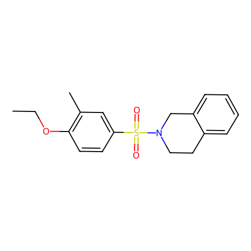 2-((4-Ethoxy-3-methylphenyl)sulfonyl)-1,2,3,4-tetrahydroisoquinoline structure