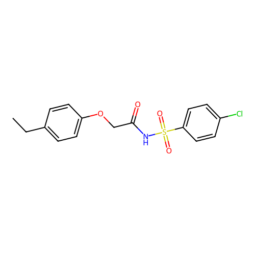 N-((4-chlorophenyl)sulfonyl)-2-(4-ethylphenoxy)acetamide structure