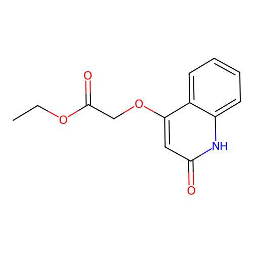 ethyl 2-[(2-oxo-1H-quinolin-4-yl)oxy]acetate structure