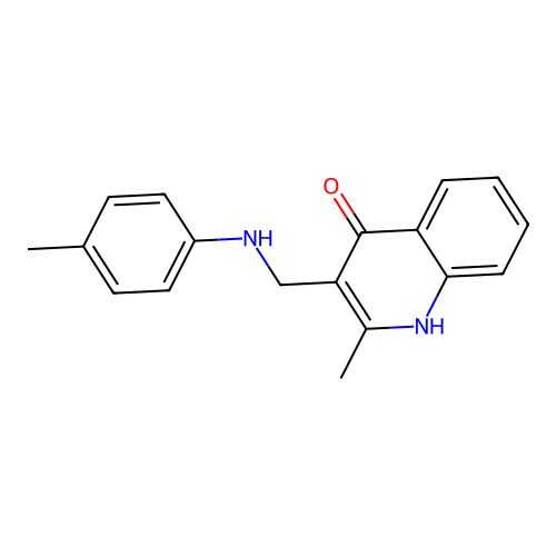 2-methyl-3-[(4-methylanilino)methyl]-1H-quinolin-4-one structure