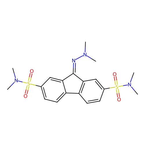 9-(二甲基肼亚基)-2-N,2-N,7-N,7-N-四甲基氟烯-2,7-二磺酰胺 structure
