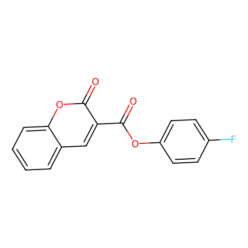 4-fluorophenyl 2-oxo-2H-chromene-3-carboxylate structure