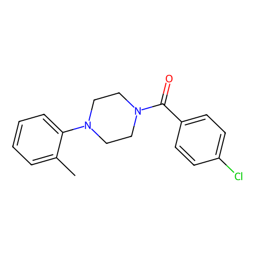 1-(4-Chlorobenzoyl)-4-(2-methylphenyl)piperazine structure