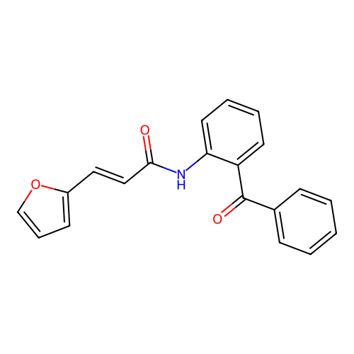 (E)-N-(2-benzoylphenyl)-3-(furan-2-yl)prop-2-enamide structure