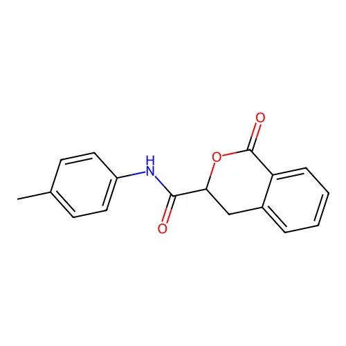 N-(4-甲基苯基)-1-氧代-3,4-二氢异色烯-3-甲酰胺 structure